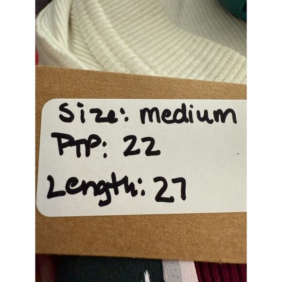 Perry Ellis Beige Cotton V-Neck Sweater Size M - Picture 6 of 6